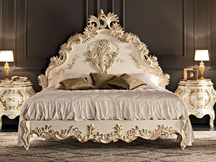 11208 - Double bed with high headboard _ Modenese Luxury Interiors